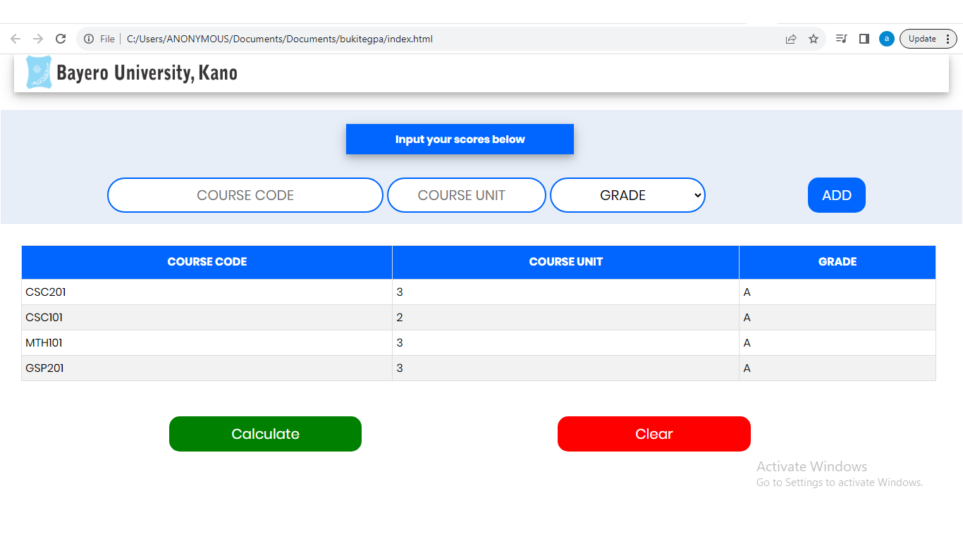Expenses tracker